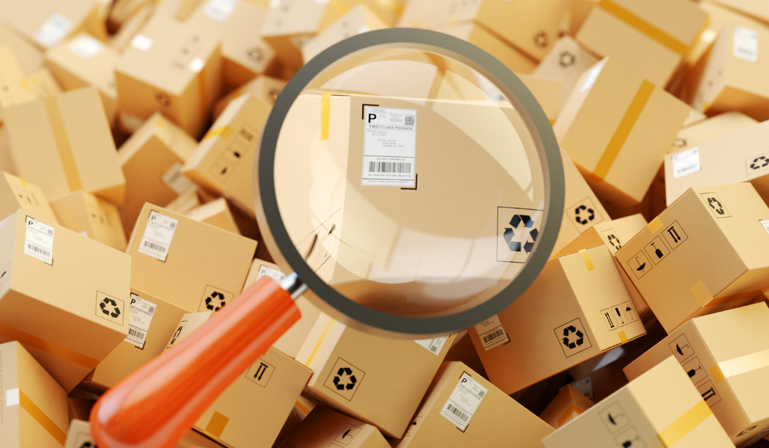 Package tracking software by label