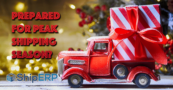 A truck with a big holiday gift is going to deliver it soon.