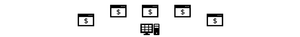 Desktop icon with online carrier rates icons